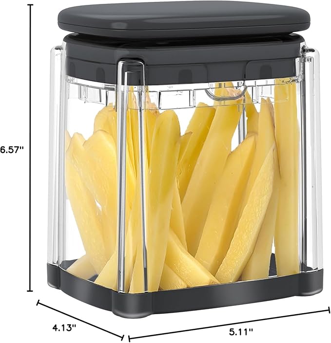 French Fry Cutter, Solucky Potato Onion Cutter, Professional Homestyle Vegetable Chopper Dicer, Great for Potatoes Carrots Cucumbers Zucchini Peppers 3/8 inch Blade(Only 1 Blade)