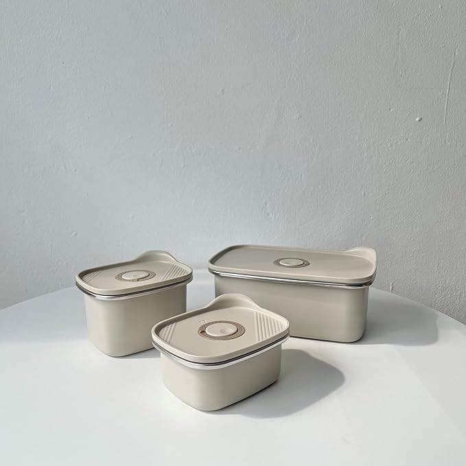 Mini Airtight Food Containers with Lids, Stainless Steel Bento Box, Microwave/Oven/Dishwasher Safe