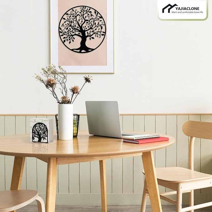 Metal Napkin Holder for Table – Decorative Tree of Life Napkin Holders for Kitchen & Dining Table, Fits Cocktail, Lunch & Guest Paper Napkins, Black Countertop Napkin Holder for Home, Restaurant & Bar