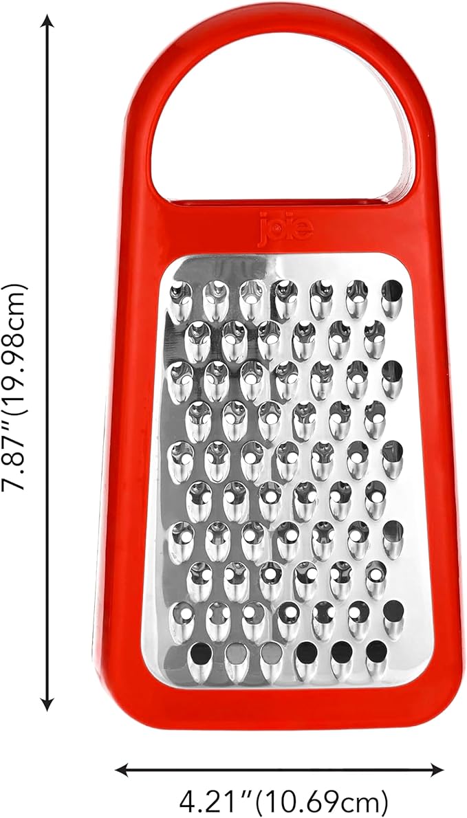 Joie Tower Grater, Double Sided, Stainless Steel, Dishwasher Safe, BPA Free, Kitchen Tool, 1 Count