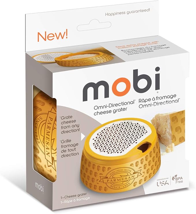 MOBI Parmesan Cheese Wheel Grater and Storage, 7-inches