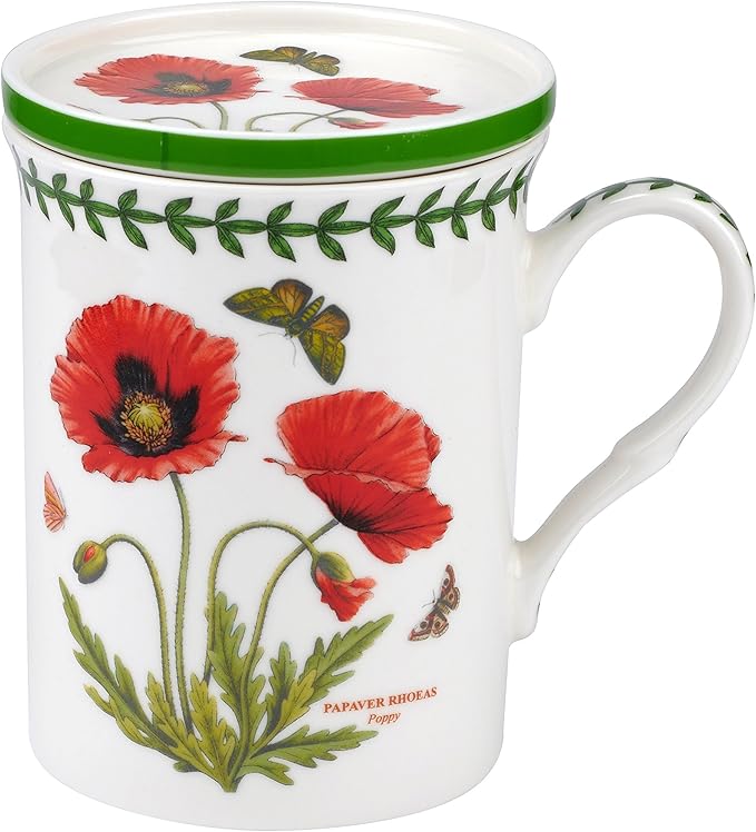 Botanic Garden Mug and Coaster Set (Poppy)