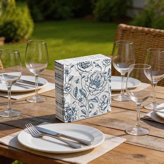 Clear Napkin Holder for Table, Acrylic Upright Napkin Dispenser for Kitchen Dining, Modern Table Napkin Holders, Suitable for Kitchens, Parties, Hotels, and Offices (Clear, Set of 2)