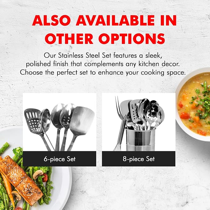 Chef Craft 10230 1-Piece Stainless Steel Solid Spoon,13-Inch