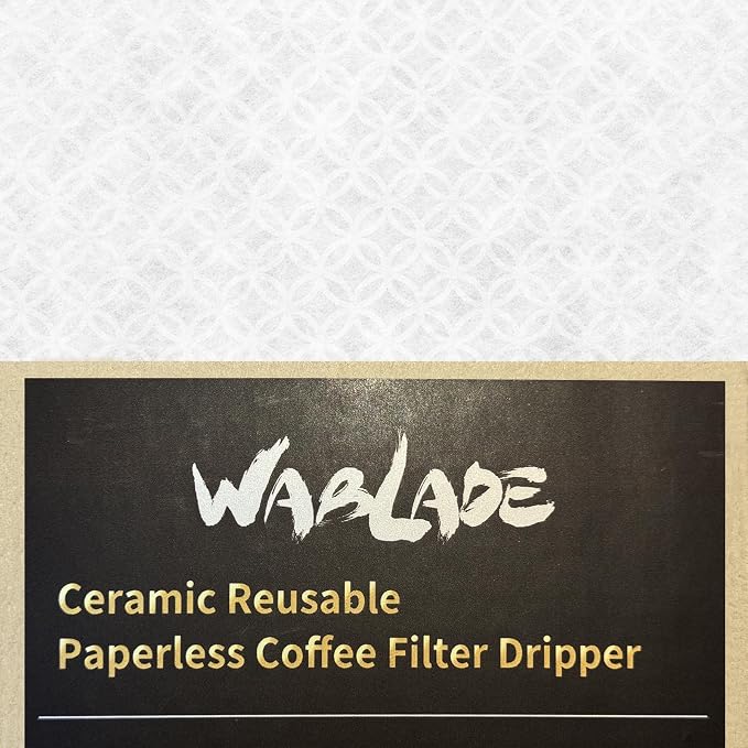 Ceramic Reusable Coffee Filter Pour Over Dripper Paperless Sustinable ekubo 1-4 Cup Made in Japan (Brown)