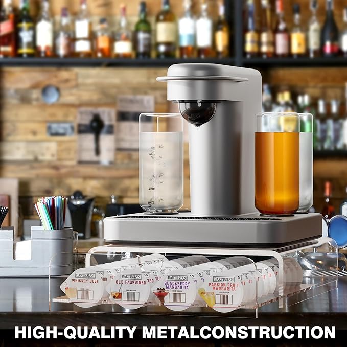 Cocktail Pod Holder Compatible with Bartesian Cocktail Machine for Bartesian Capsules Storage transparent (Clear)
