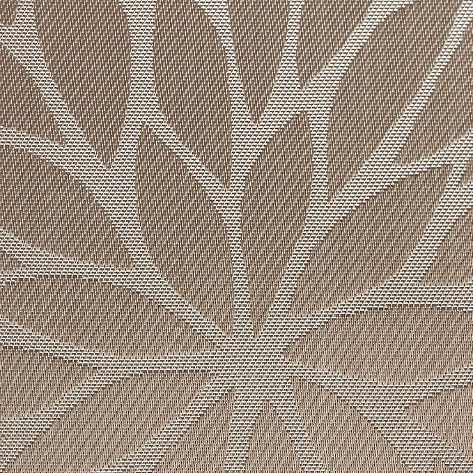 Placemats, Placemats for Dining Table Set of 4, Kitchen Table Mats Heat-Resistant Non-Slip Washable PVC Woven Vinyl Place Mats for Dining Room Table Decoration (Set of 4, Brown)