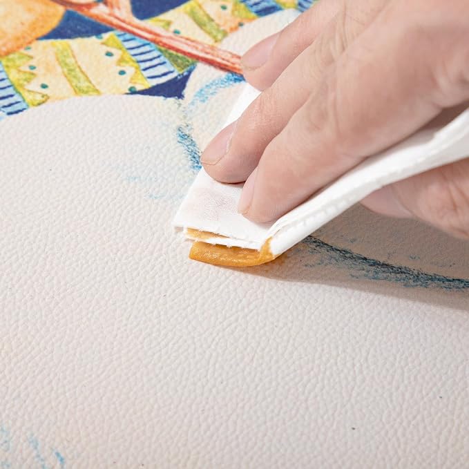 Placemats Set of 4-Waterproof Heat Resistant Non-Slip Washable Table Mats for Dining Table,12 x 18 inch Snowman