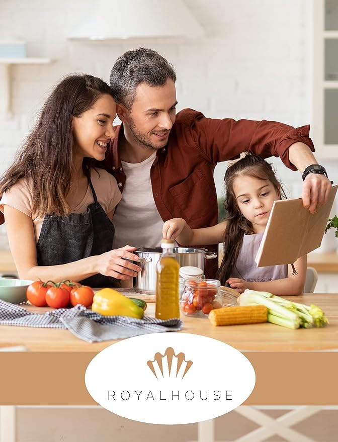 RoyalHouse Bamboo 3-Piece Cutting Board Set; 3 Assorted Sizes 13x9, 10.6x8.5, 8x6 of Bamboo Wood Cutting Boards for Kitchen