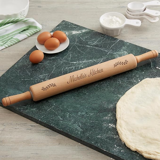 Personalization Universe Personalized Beechwood Rolling Pin