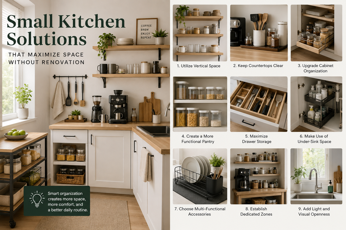 Small Kitchen Solutions That Maximize Space Without Renovation