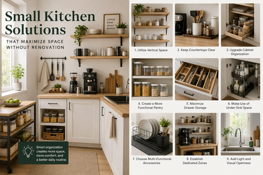 Small Kitchen Solutions That Maximize Space Without Renovation