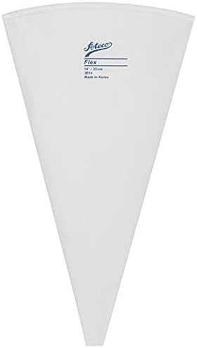 Ateco Flex Decorating Bag, Coated Nylon, 10-Inch, Reusable Baking Supply, White