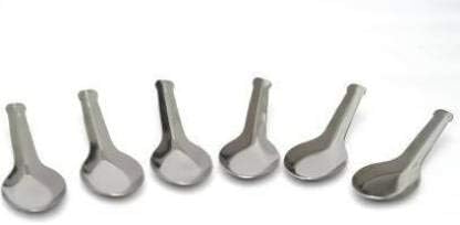 Mini Spoon Stainless Steel Spice Box Spoon Set of 6 pcs Coffee Tea Sugar and Spice Tiny Spoons Masala Dabba