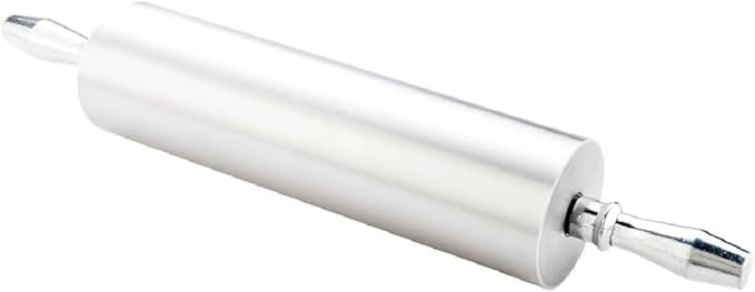 Soro Essentials- 15" Aluminum Rolling Pin 3-1/2" Diameter- Durable Dough Roller with Handles Baking Rolling Pin Pizza Fondant Crust Pastry and Dough Kitchen Essential Utensil for Home Restaurant