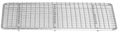 Adcraft 18" x 10" Chrome-Plated Wire Pan Grate, Versatile for Cooling Baked Goods, Draining Fried Foods, and Elevating Dishes in Full-Size Steam Pans, 18" x 10"