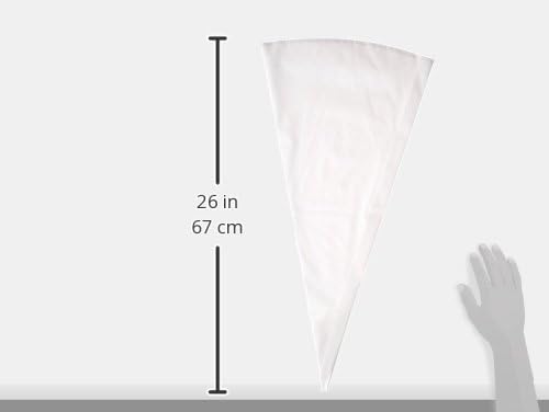 New Star Foodservice 26 Inch Commercial Grade Plastic Pastry Bag, Reusable Cake Decorating and Piping Bag