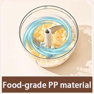 Vegetable Chopper Manual Food Processor, Portable Hand Pull String Garlic Mincer Onion Cutter for Veggies, Ginger, Fruits, Nuts Kitchen Cooking, Herbs, etc., 500ml, Kitchen Cooking Tool