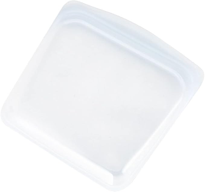 Stasher STSB00 Silicone Bag, Sandwich, Medium, 28 fl oz (828 ml), Set of 2, Food Storage Bags, Clear, Clear, Microwave, Oven, Heat Resistant, Freezer, Sandwich 828 mL/15 oz