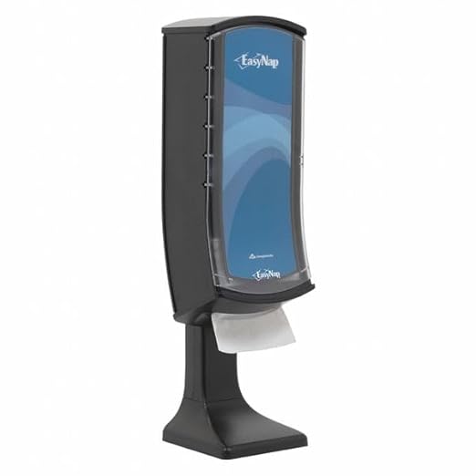 Dixie Ultra Tower Interfold Napkin Dispenser by GP PRO (Georgia-Pacific), Black, 54550A, Holds 1,000 Napkins, 8.800" L x 9.300" W x 27.600" H