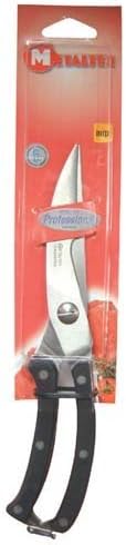 Metaltex 251805 "Professional" Poultry Scissors, Silver/Black