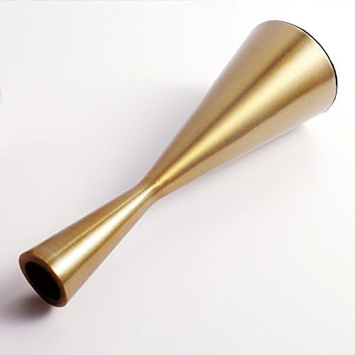 Pack 2 Brass Gold 9" Metal Taper Candlesticks Candleholder Vintage Mid-Century Modern Candlestick Home Cabin Lodge Table Mantel Wedding Centerpiece Candle Holders (Brass Golden, Pack of 2 Medium 9")