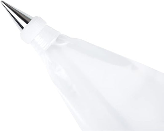 Restaurantware-Pastry Tek Piping Bag Coupler, 1 Standard Frosting Coupler - Reusable, 2-Piece Design, White Plastic Cake Decorating Coupler, Durable, Securely Fastens Pastry Tips