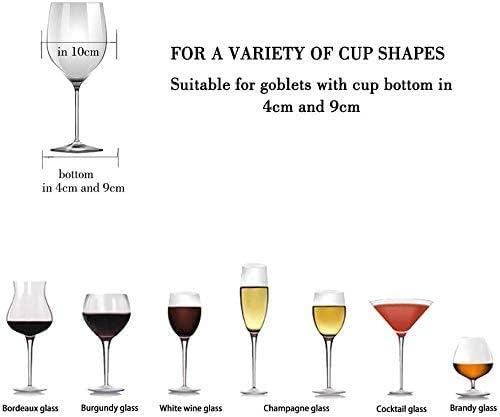 FOMANSH Wine Glass Rack - Under Cabinet Stemware Wine Glass Holder Glasses Storage Hanger 2 Pack Metal Organizer for Bar Kitchen Gold