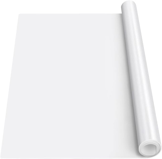 Silicone Mats for Kitchen Counter, Nonslip Silicone Mats for Crafts Countertop Protector Heat Resistant Mat (78.7” x 24” x 0.08”, Translucent)