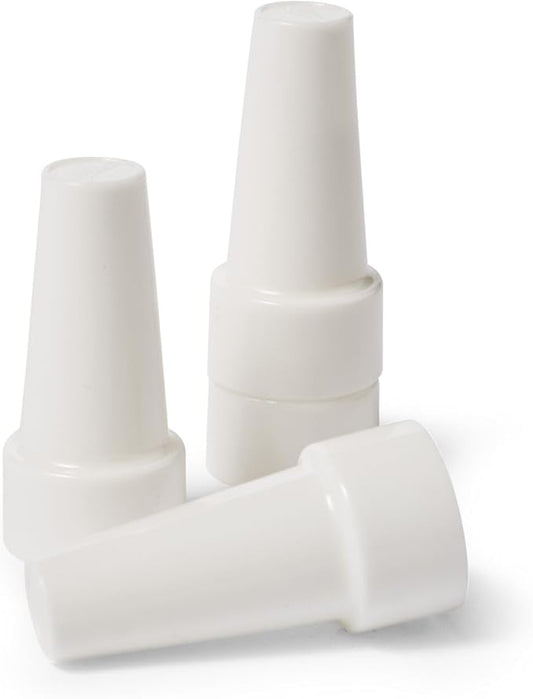 Ateco Covers, Plastic Caps for Cake Decorating Tubes, Set of 4 Baking Supplies, One Size, White