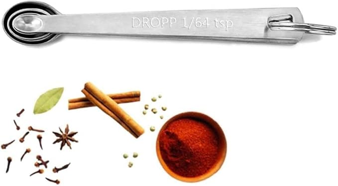 5Pcs Measuring Spoons Stainless Steel Measuring Spoons Cups Set for Gift Measuring Dry and Liquid Ingredients,Baking Set Practical and professional