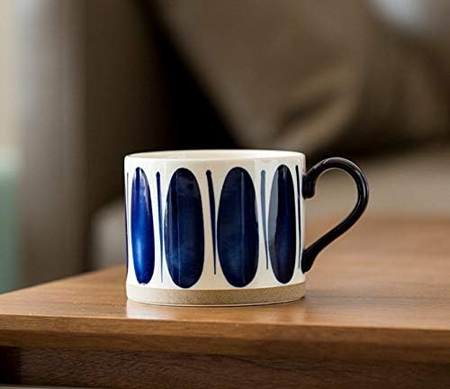 Koja 16 oz. Elegant Hand Painted Decorative Large Porcelain Ceramic Mug Set. 4 Decorative Mugs. Colorful Gift Pack. Impress & Entertain Family & Guests. Dishwasher Microwave Safe.