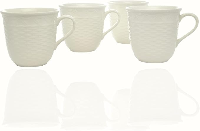 Red Vanilla FC900-415 16 oz Nantucket White Mug - Set of 4