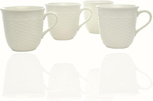 Red Vanilla FC900-415 16 oz Nantucket White Mug - Set of 4