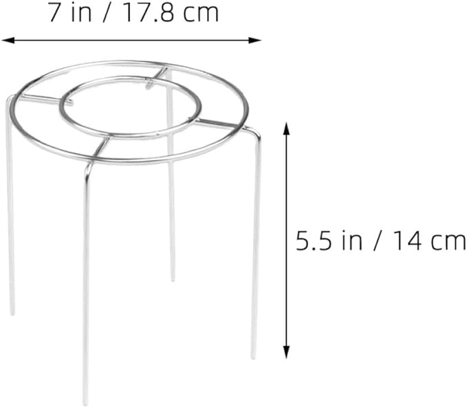 Abaodam Stainless Steel Cake Cooling Rack and Steaming Basket, round 17.8cm Diameter, Wire Baking Rack for Oven and Kitchen Use