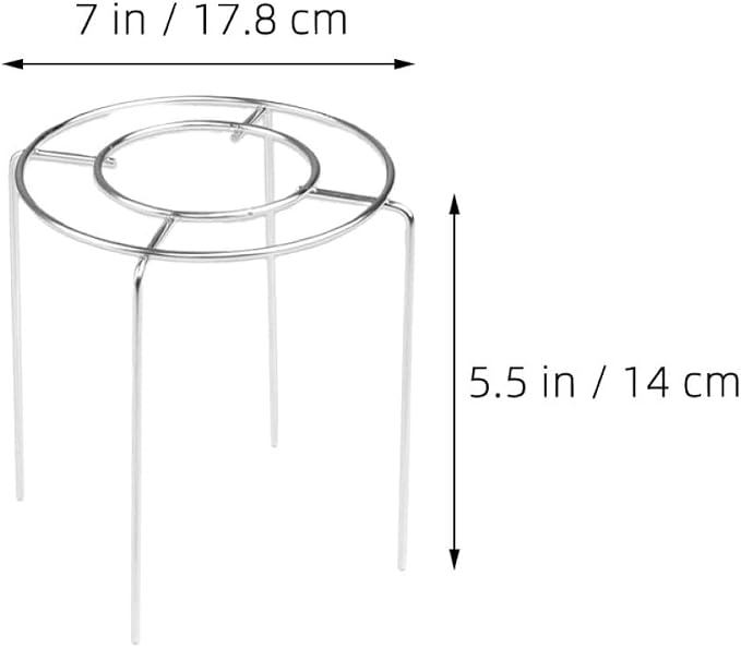 Stainless Steel round Cake Cooling Rack 17.8cm Diameter Mini Steaming Rack Food Steam Tray for Baking and Air Fryer Cooking