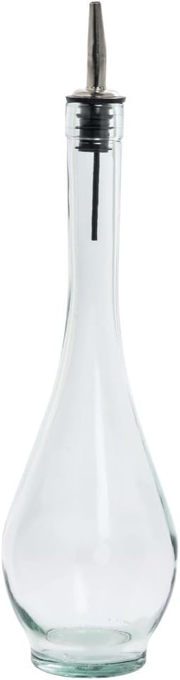 TableCraft H931 Siena 16 Oz. Green Tint Glass Oil Bottle