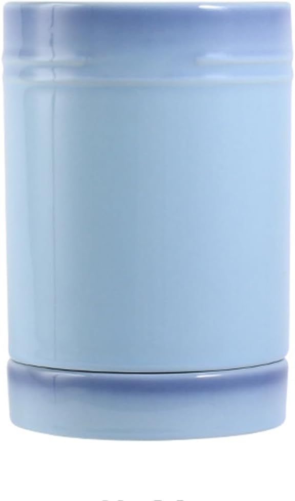LAYUON Utensil Holder,Ceramic Utensil Crock with Cooking Tool Organizer Crock for Spoons, Spatulas, Tongs for Kitchen Decor ousewarming Gift, ,Blue