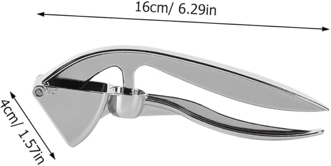 KICHOUSE Stainless Steel Garlic Press Squeezer Mincer Tool Manual Garlic Masher Kitchen Essential