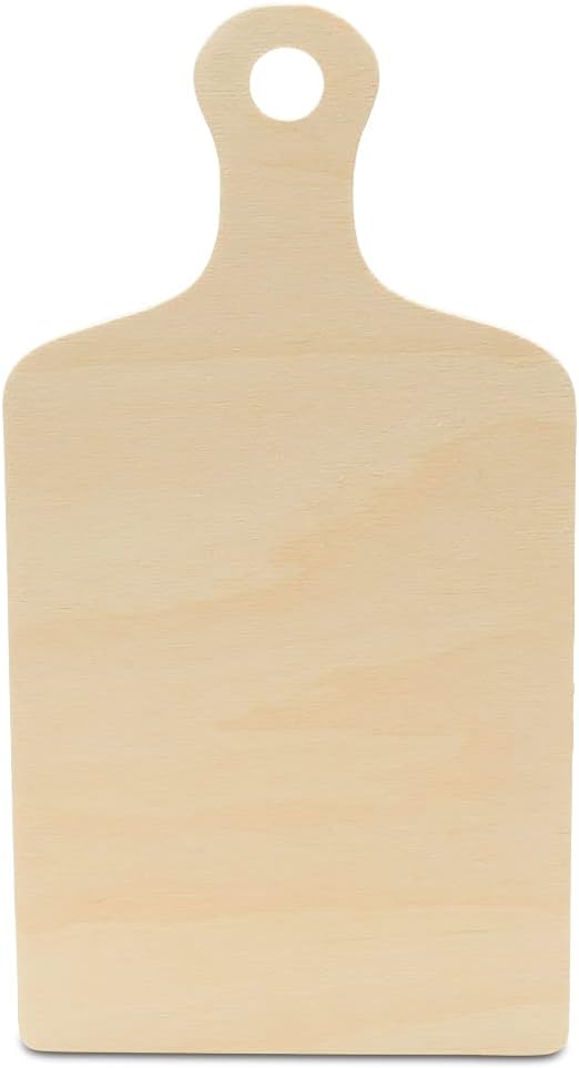 Wooden Cutting Board Shapes, 16" with Handle, Pack of 3 Wooden Cutting Boards by Woodpeckers, for Kitchen, Decor, and Charcuterie Boards