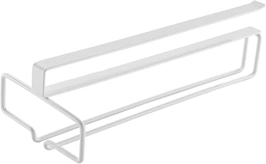 Wine Glass Rack, Storage Hanger Under Cabinet Stemware Rack, Heavy Duty Metal Hanging Wine Glass Rack, Industrial Wine Glass Rack, For Shelf Kitchen Bar Decor (Color : White)