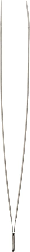 Mercer Culinary 18-8 Stainless Steel Precision Plus Chef Plating Tong, Curved Tip, 11-3/4 Inch