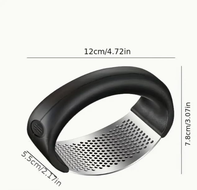 Garlic Press Rocker - Stainless Steel Ergonomic Garlic Mincer, Crusher, and Chopper Kitchen Gadget Tool 1 Pc