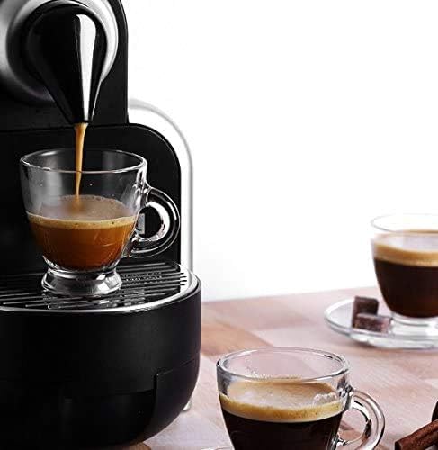 BOHEM'S Espresso Cups, 3.2-Ounce. Small Demitasse Clear Glass Espresso Drinkware, Set Of 2 Cups, Saucers and Stainless Steel mini Spoons, Hostess, Coffee Lover/Enthusiast (clear)