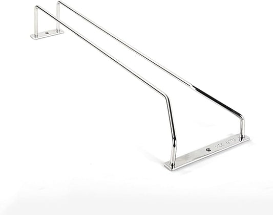 V3VOGUE Wine Glass Rack 11/20/24inch Under Cabinet Wine Glass Holder, Stainless Steel Hanging Stemware Holder, Stemware Storage Drying Rack with Screws, Wall Mounted Hanging Rack Shelf