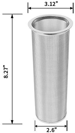 Cold Brew Coffee Maker Filter for 2Quart/64ounce Wide Mouth Mason Jar-Iced Coffee&Tea&Fruit Maker (Jar NOT Included)