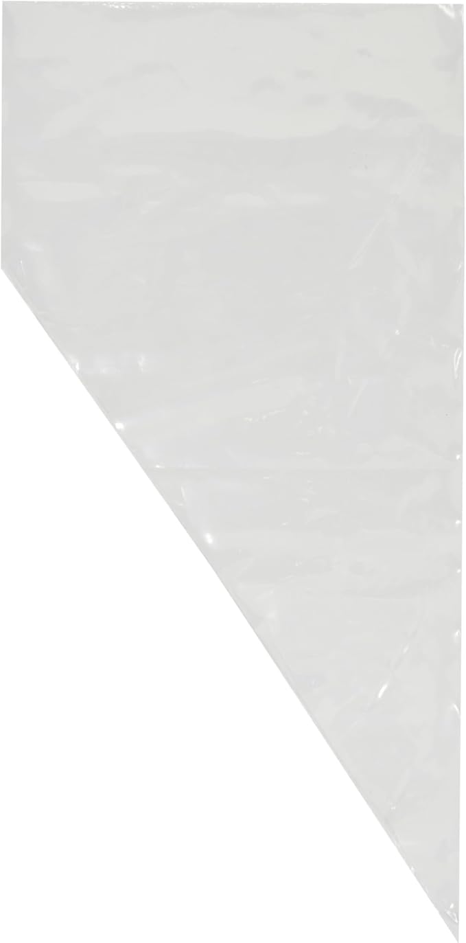 DecoPac Disposable Pastry Bag, Piping Bags with Non-Slip Outer Surface, Pack of 100 Clear Bags - 12 Inch