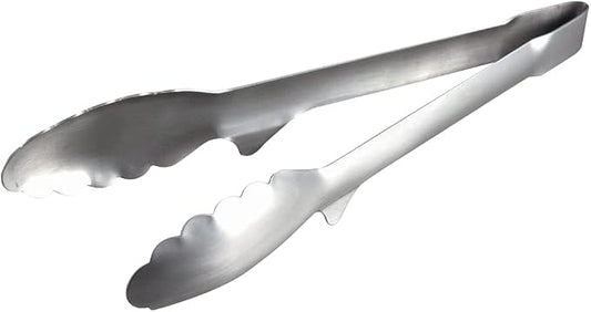 Shimomura Planning Tongs, Total Length 9.4 inches (23.8 cm), Made in Japan, Dishwasher Safe, Floating Tip, Easy to Clean, Fry Cooking, Tabletop Tongs, Stainless Steel, Tsubamesanjo 36292