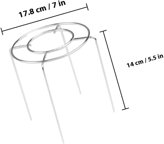 VICASKY Stainless Steel Cake Cooling Rack round Stand 7" Diameter Chiffon Cake Holder Wire Baking Rack for Pastry Cooling and Steaming