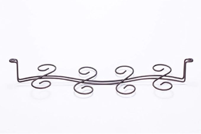 Under Cabinet Wine Glass Rack Stemware Holder,Holds up to 8 Glasses Vintage Style Stainless Steel Wall-Mounted Hanging Wine Glass Hanger For Bar Home Cafe,Oil Rubbed Bronze